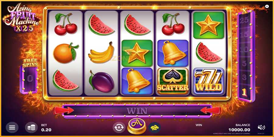 Azino Fruit Machine x25 màquina de joc per diners, imatge 2