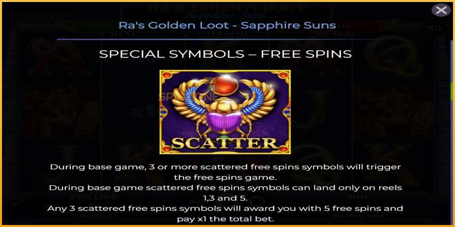 Ras Golden Loot - Sapphire Suns màquina de joc per diners, imatge 4