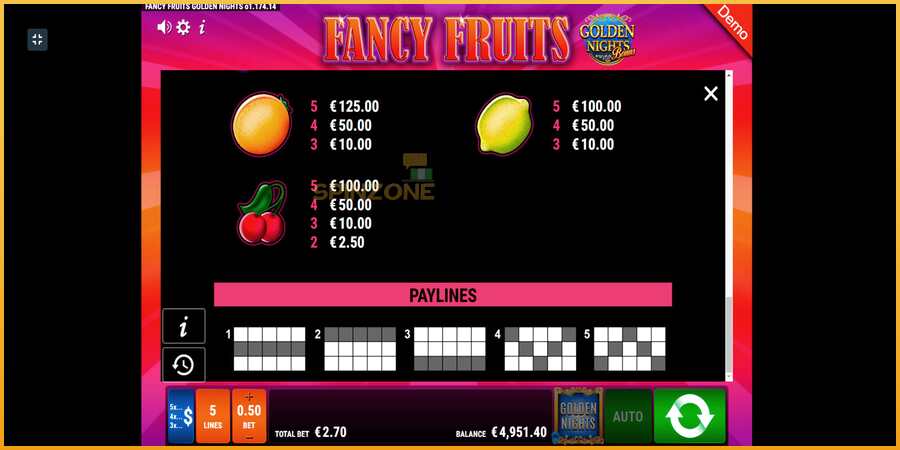 Fancy Fruits GDN màquina de joc per diners, imatge 10