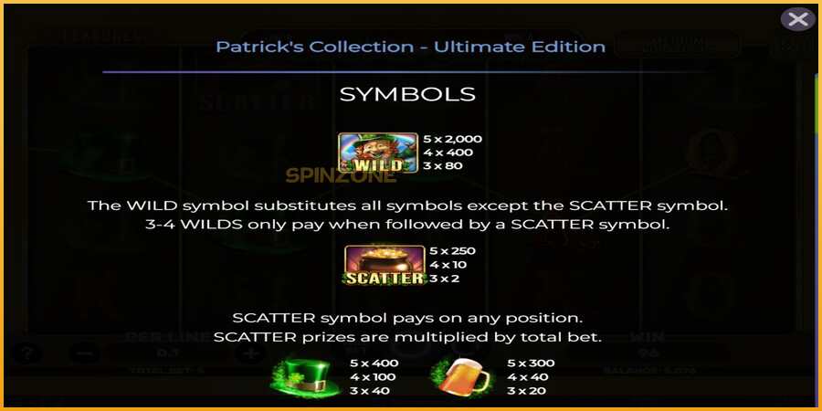 Patricks Collection - Ultimate Edition màquina de joc per diners, imatge 4