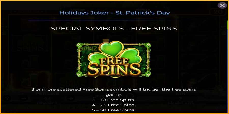 Holidays Joker - St. Patricks Day màquina de joc per diners, imatge 4