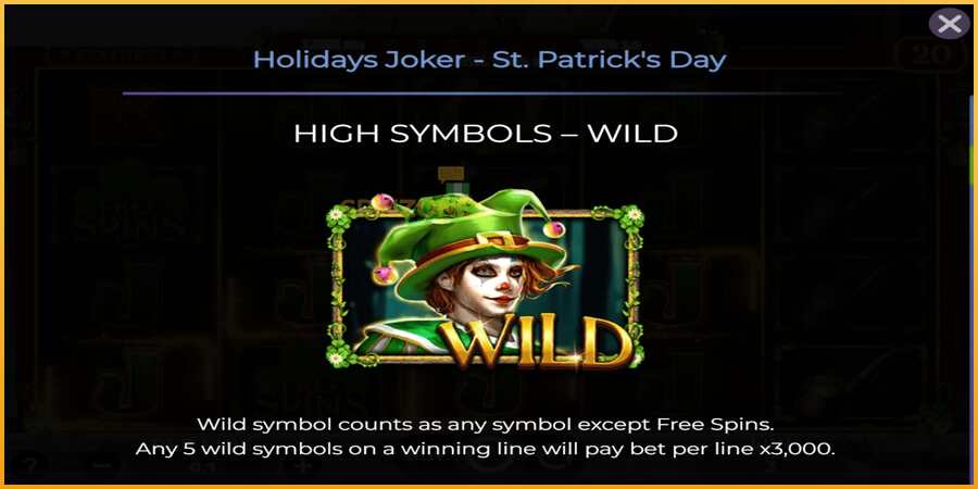 Holidays Joker - St. Patricks Day màquina de joc per diners, imatge 5