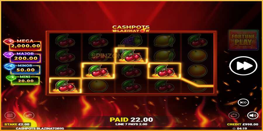 Cashpots Blazinator màquina de joc per diners, imatge 3