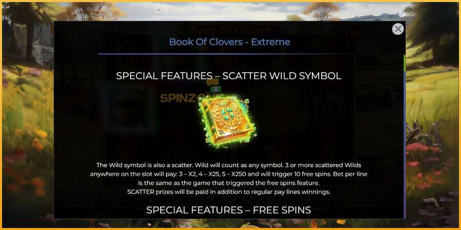 Book of Clovers - Extreme màquina de joc per diners, imatge 5