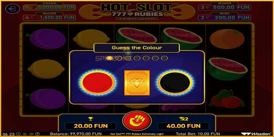 Hot Slot 777 Rubies Extremely Light màquina de joc per diners, imatge 4