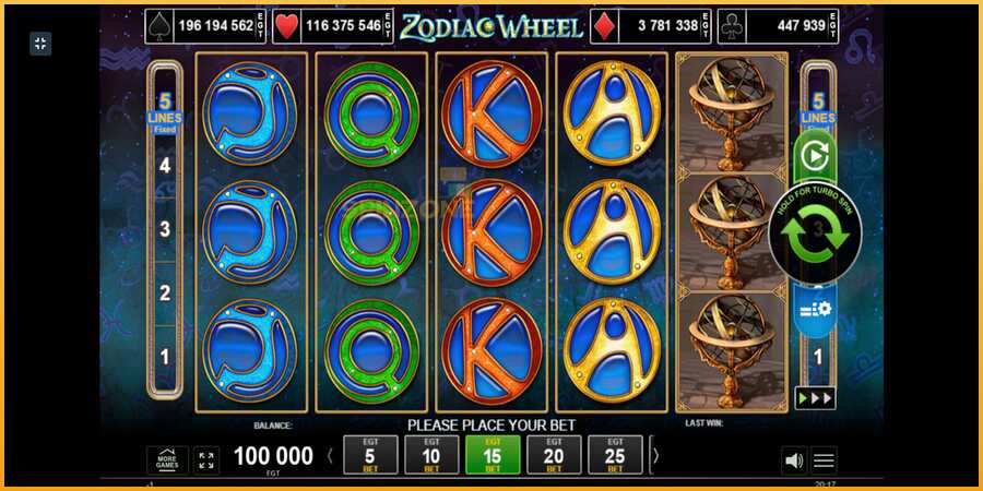 Zodiac Wheel màquina de joc per diners, imatge 1