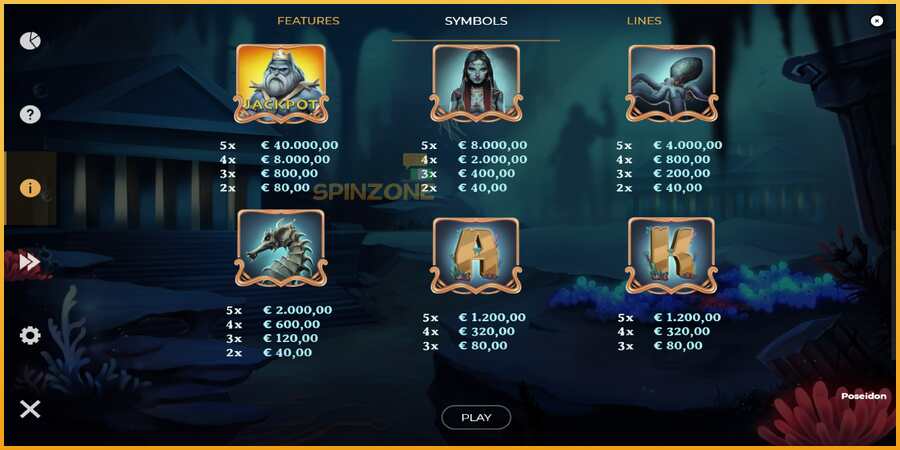 Poseidon Jackpot màquina de joc per diners, imatge 6