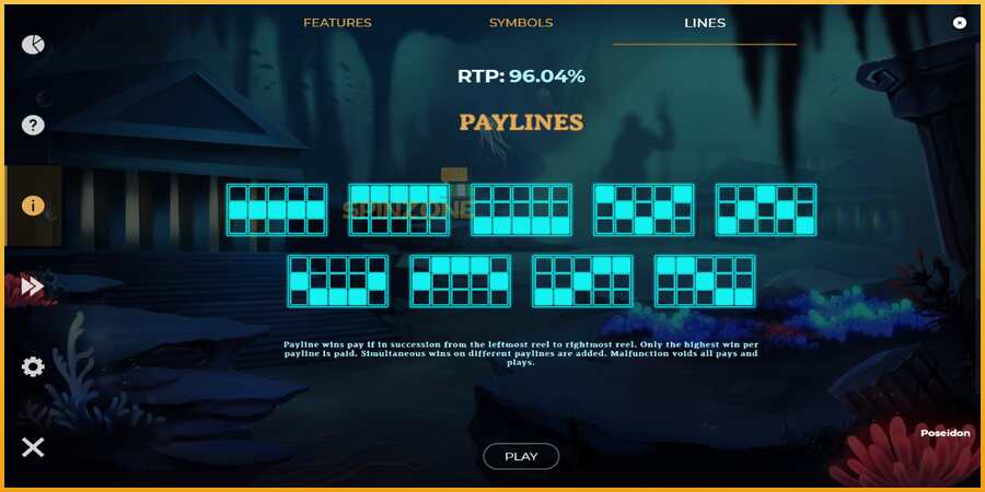 Poseidon Jackpot màquina de joc per diners, imatge 7