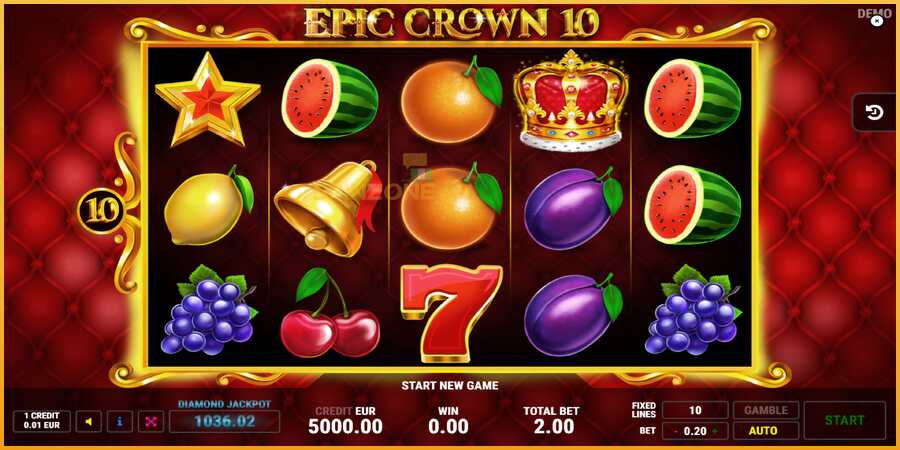 Epic Crown 10 màquina de joc per diners, imatge 1