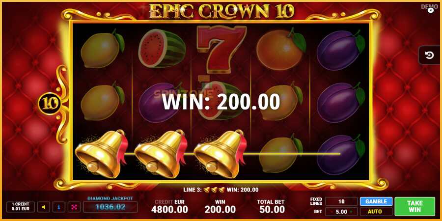 Epic Crown 10 màquina de joc per diners, imatge 2