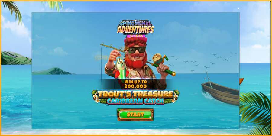 Trouts Treasure Caribbean Catch màquina de joc per diners, imatge 1