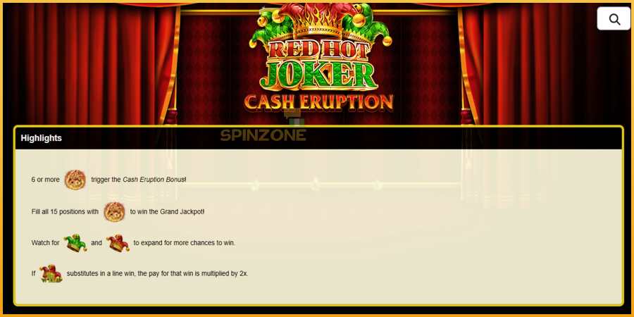 Cash Eruption Red Hot Joker màquina de joc per diners, imatge 5