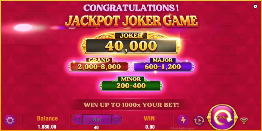 Jackpot Joker màquina de joc per diners, imatge 4