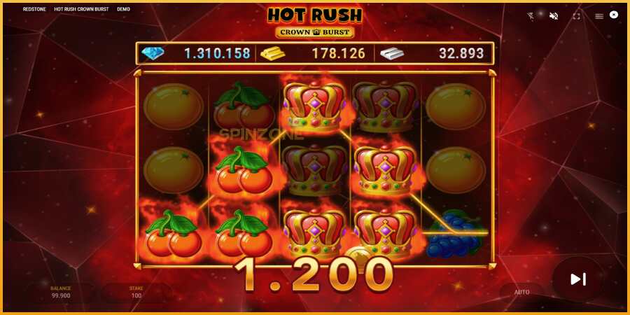 Hot Rush Crown Burst màquina de joc per diners, imatge 3