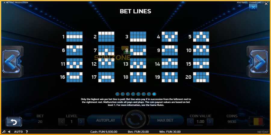 Football Champions Cup màquina de joc per diners, imatge 7