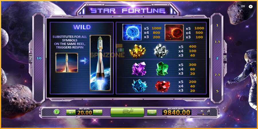 Star Fortune màquina de joc per diners, imatge 6