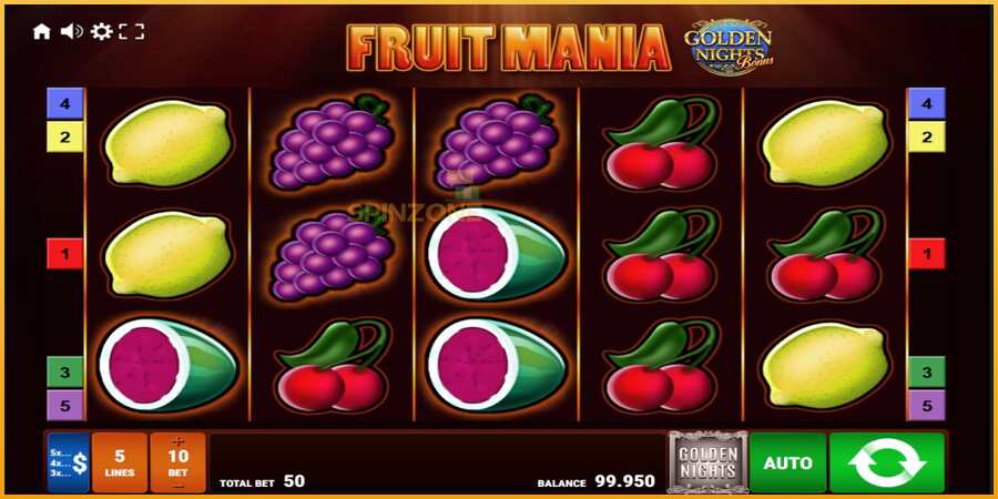 Fruit Mania Golden Nights màquina de joc per diners, imatge 1