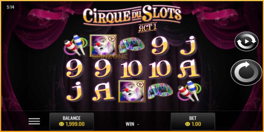 Cirque du Slots màquina de joc per diners, imatge 1