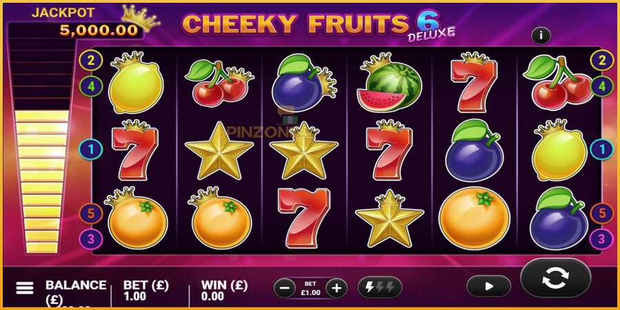 Cheeky Fruits 6 Deluxe màquina de joc per diners, imatge 1