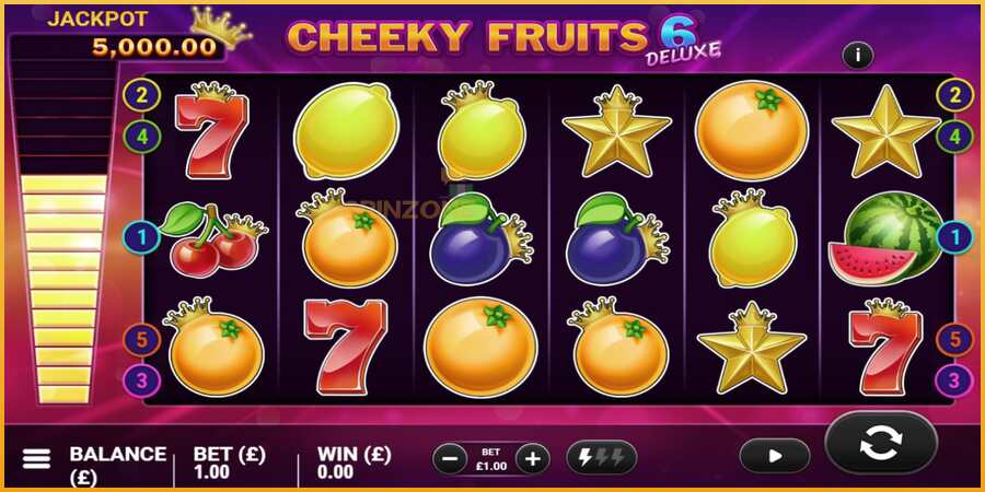 Cheeky Fruits 6 Deluxe màquina de joc per diners, imatge 2