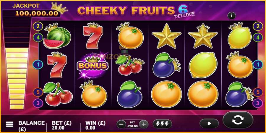 Cheeky Fruits 6 Deluxe màquina de joc per diners, imatge 3