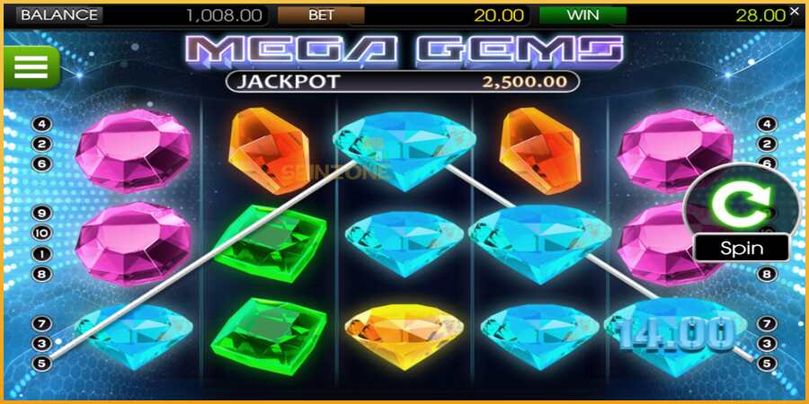 Mega Gems màquina de joc per diners, imatge 2