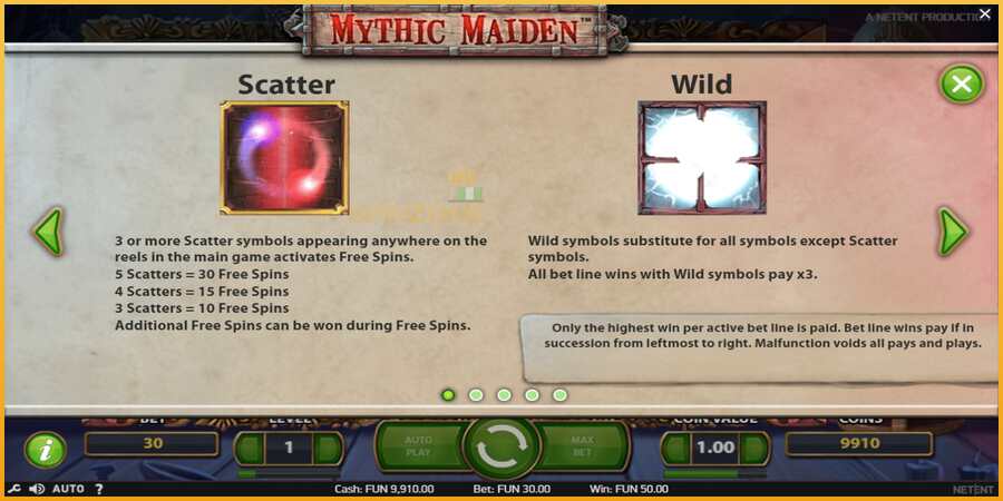 Mythic Maiden màquina de joc per diners, imatge 5