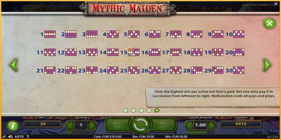 Mythic Maiden màquina de joc per diners, imatge 7