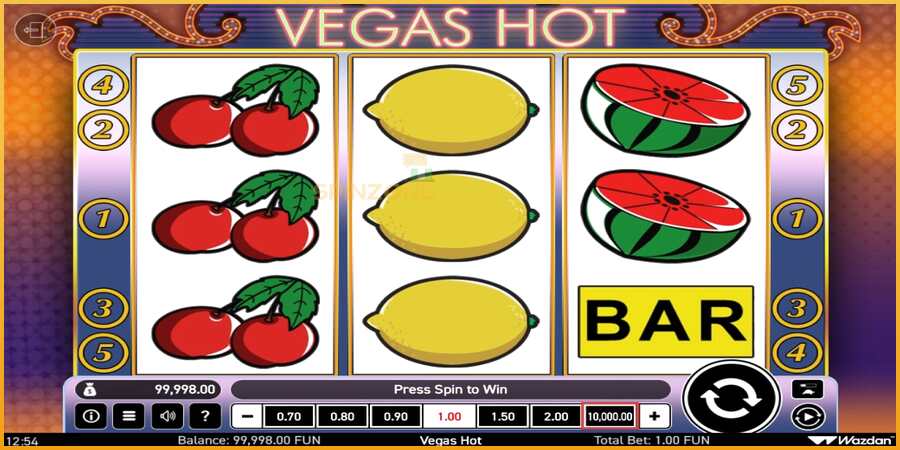 Vegas Hot màquina de joc per diners, imatge 2