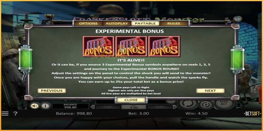 Frankenslots Monster màquina de joc per diners, imatge 5