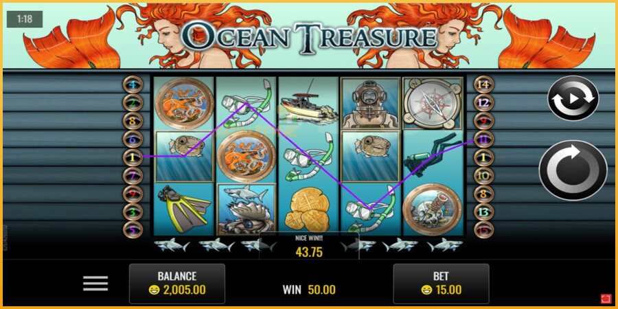 Ocean Treasure màquina de joc per diners, imatge 2