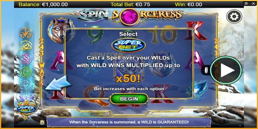 Spin Sorceress màquina de joc per diners, imatge 1