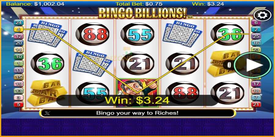 Bingo Billions màquina de joc per diners, imatge 3