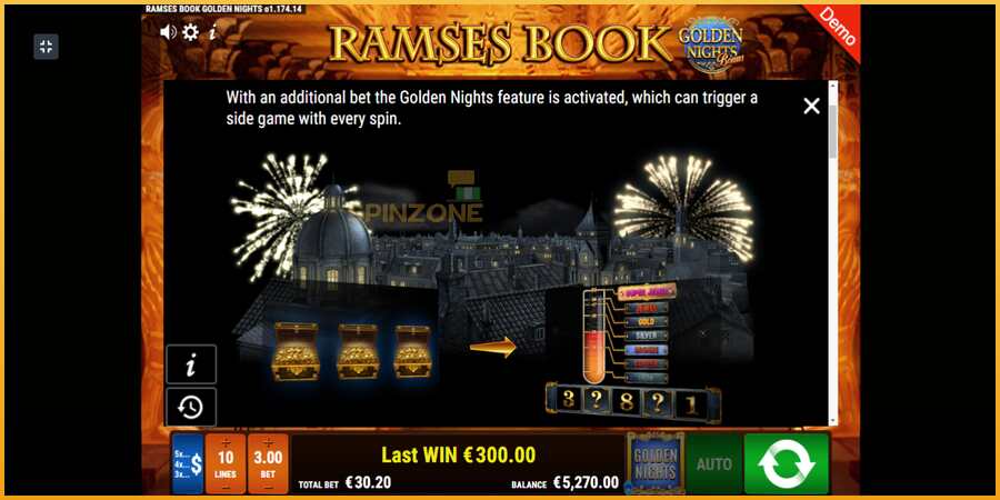 Ramses Book Golden Nights màquina de joc per diners, imatge 5