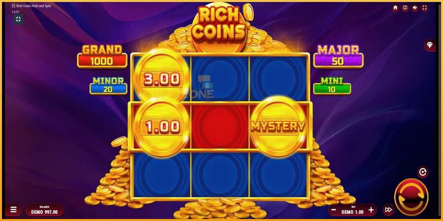 Rich Coins Hold and Spin màquina de joc per diners, imatge 2