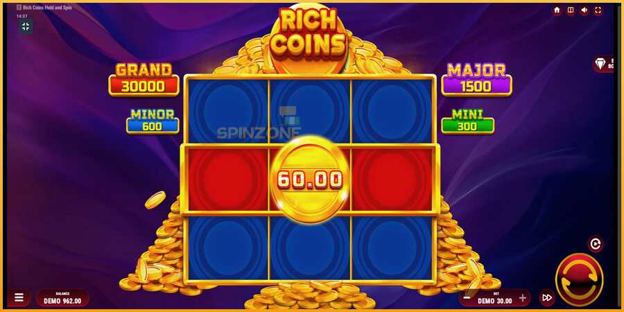 Rich Coins Hold and Spin màquina de joc per diners, imatge 3