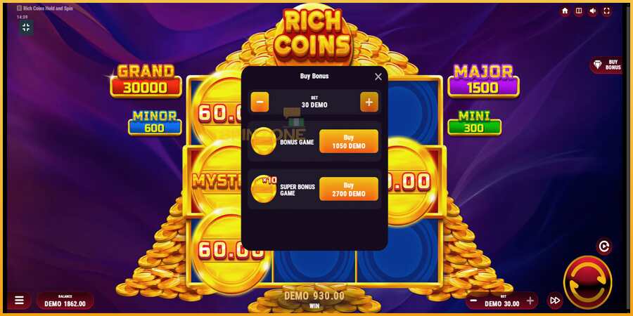 Rich Coins Hold and Spin màquina de joc per diners, imatge 7