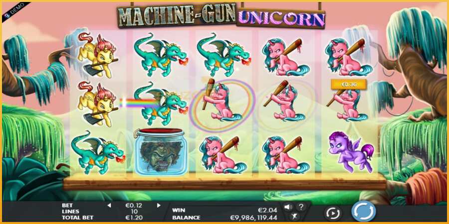 Machine Gun Unicorn màquina de joc per diners, imatge 2