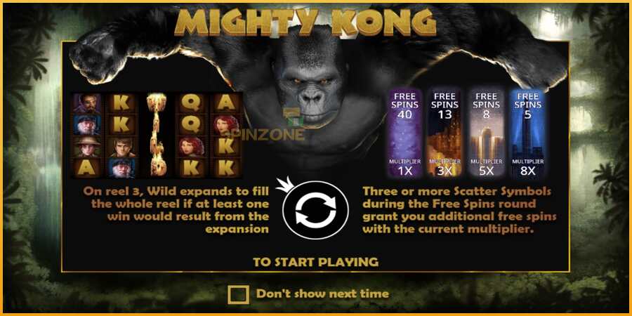 Mighty Kong màquina de joc per diners, imatge 1