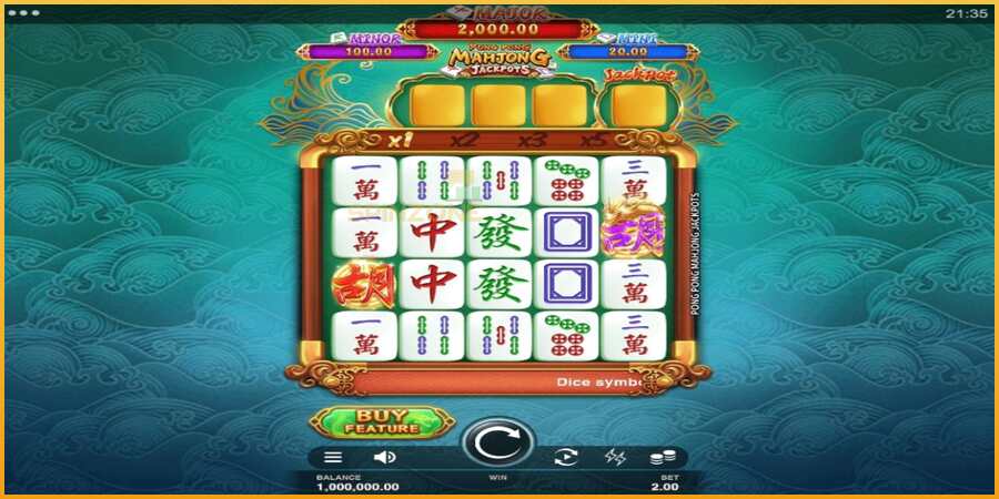 Pong Pong Mahjong Jackpots màquina de joc per diners, imatge 1