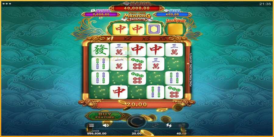 Pong Pong Mahjong Jackpots màquina de joc per diners, imatge 3