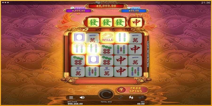 Pong Pong Mahjong Jackpots màquina de joc per diners, imatge 5