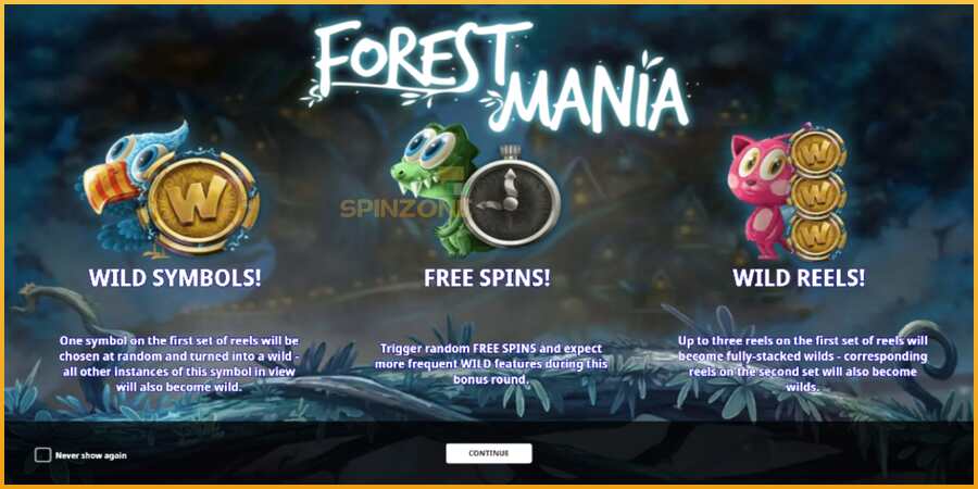 Forest Mania màquina de joc per diners, imatge 1