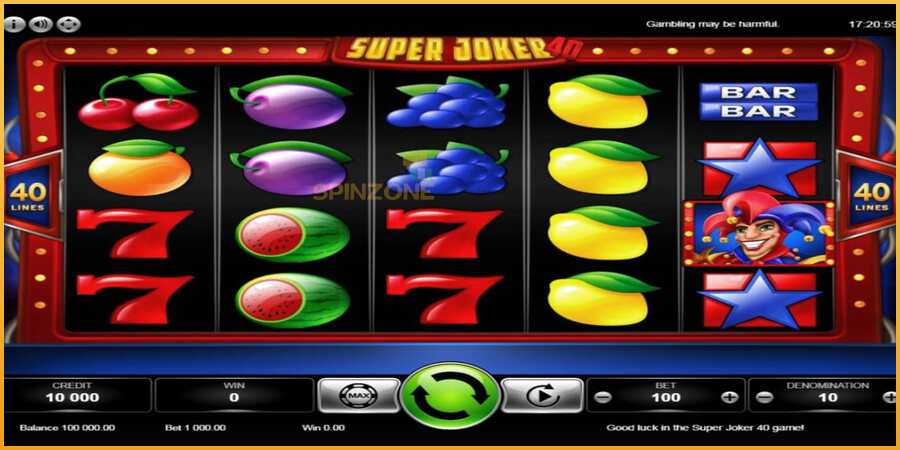 Super Joker 40 màquina de joc per diners, imatge 1