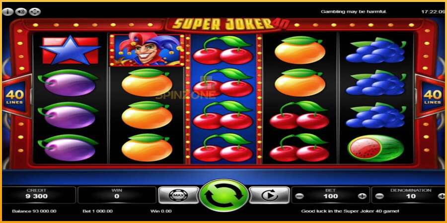 Super Joker 40 màquina de joc per diners, imatge 3