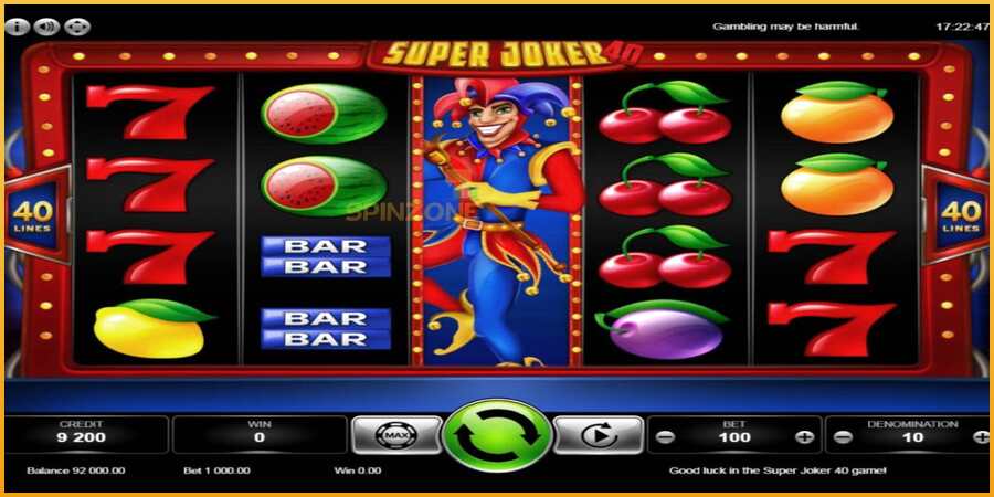 Super Joker 40 màquina de joc per diners, imatge 4