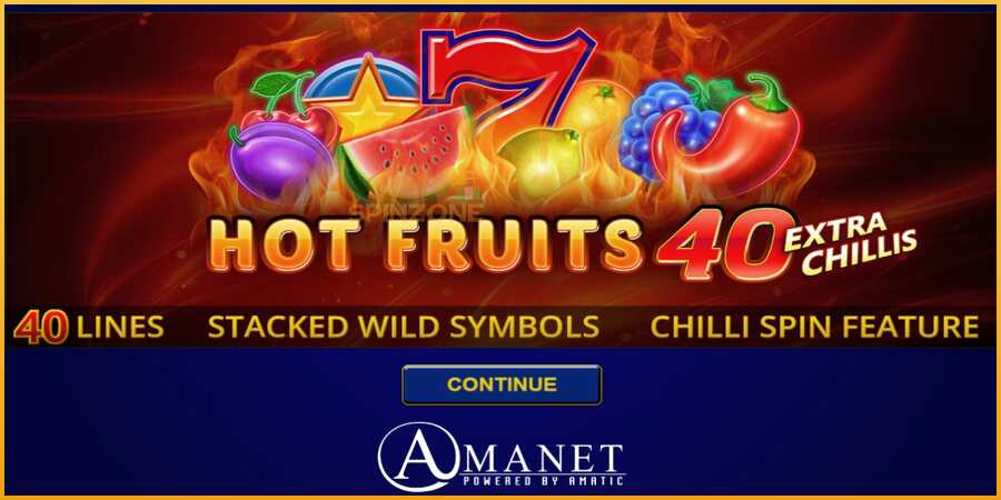 Hot Fruits 40 Extra Chillis màquina de joc per diners, imatge 1