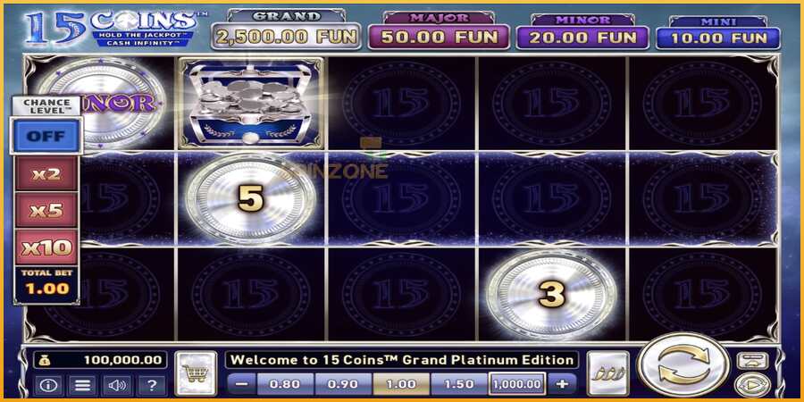 15 Coins Grand Platinum Edition màquina de joc per diners, imatge 2