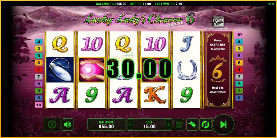 Lucky Ladys Charm Deluxe 6 màquina de joc per diners, imatge 3