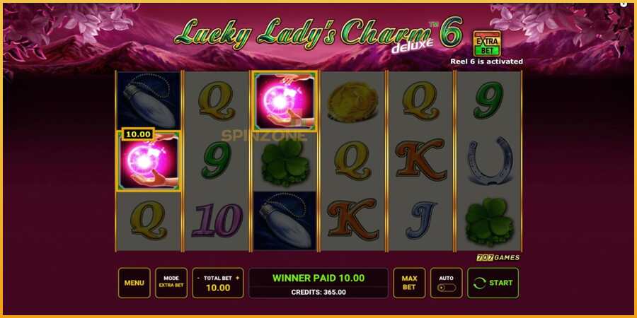 Lucky Ladys Charm Deluxe 6 màquina de joc per diners, imatge 4